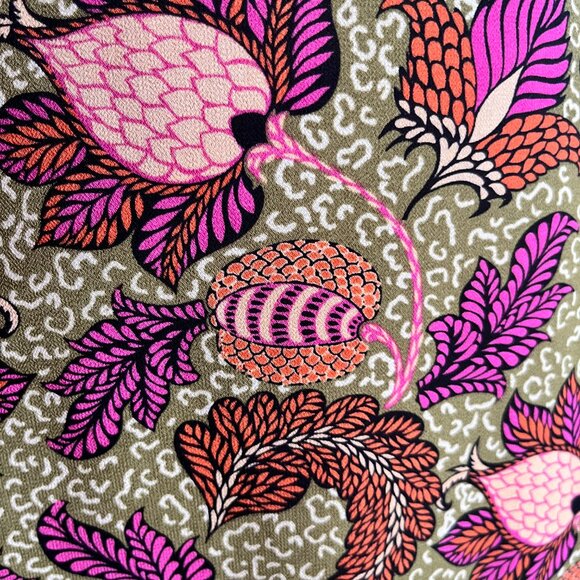 Status by Chenault Green Floral High Low Ruffled Maxi Skirt. Size Small - Picture 3 of 8